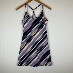 NEW Outdoor Voices Exercise Dress Abstract Stripe Racerback Mini Athletic S
